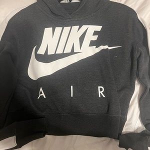 Dark grey nike hoodie. Women’s XL. Fits small